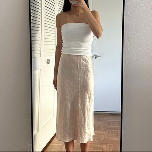 Aritzia Babaton Slip Denude Midi Skirt Size 4